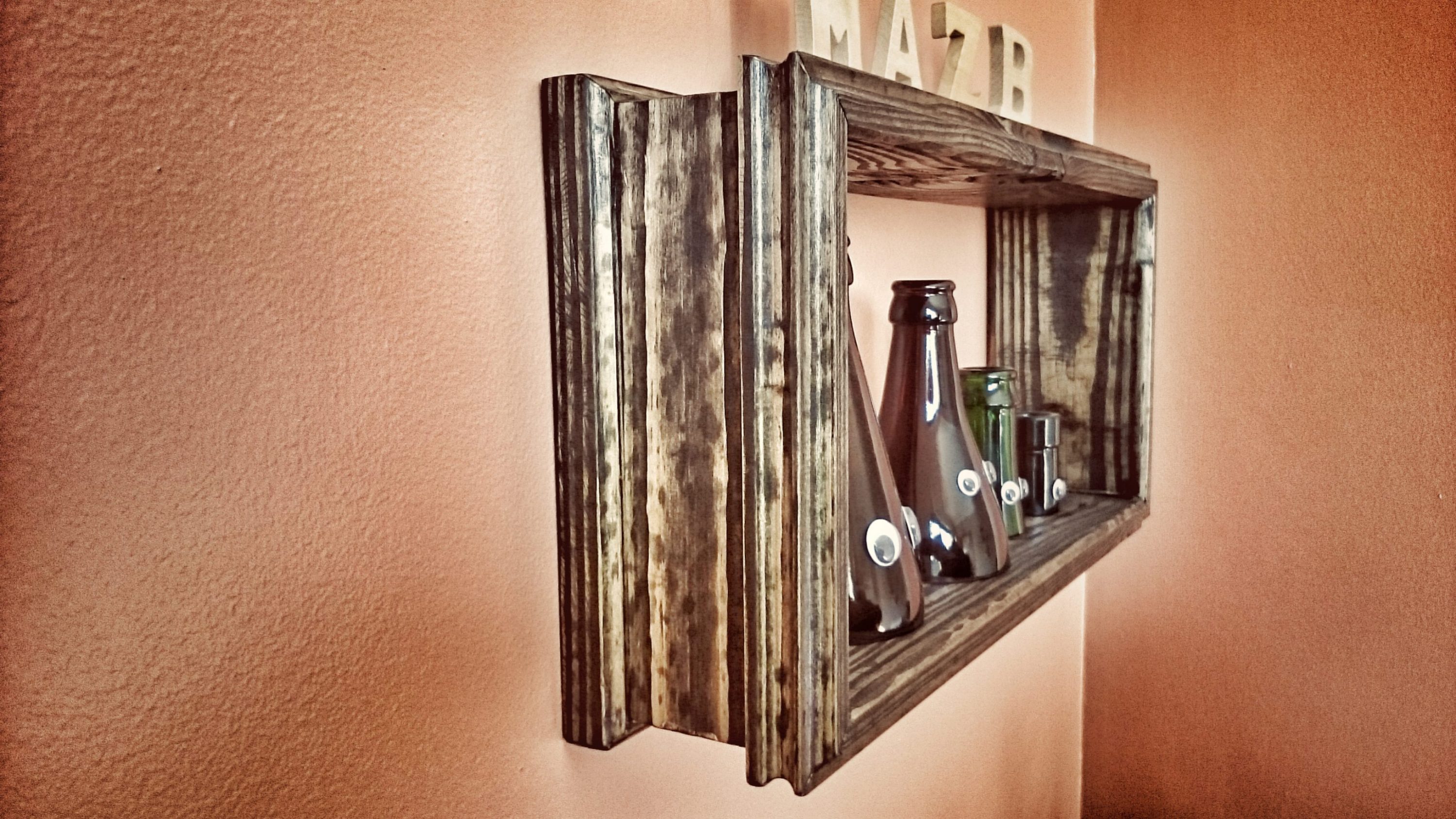 bottle neck frame shelf